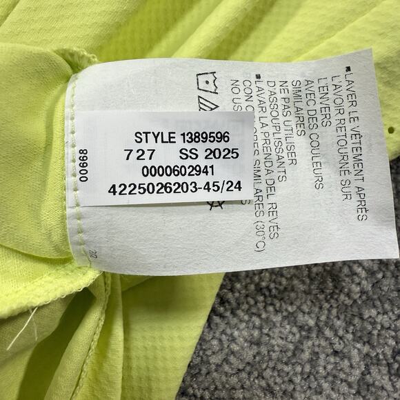 Under Armour Drive Chill Polo Medium Avocado Yellow Iso-Chill UPF 50+ Loose Golf - Picture 4 of 12